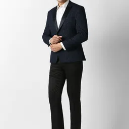 V Dot Men Slim-Fit Single-Breasted Two-Piece Suit image 5