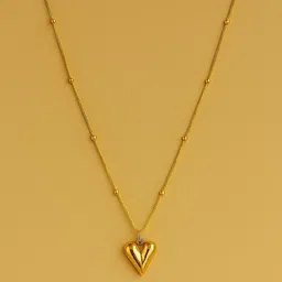 Modfuse Gold Heart Pendant Necklace-picture-34
