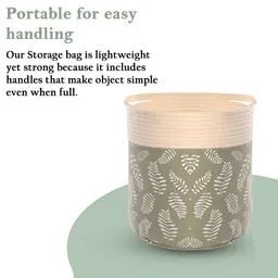 Aura Green Set of 3 Regular Tote Basket Organisers image 4