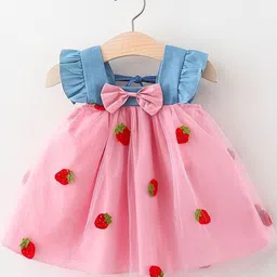StyleCast x Revolte Girls Floral Printed Choker Neck Gathered or Pleated A-Line Dress-picture-22