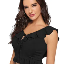 Fashion Care Women V-Neck Crop Top image 2