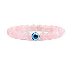 VIBESLE Adult's Rose Quartz Crystal Bracelet-picture-22