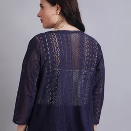 SZN Open Front Cotton Crop Shrug image 3