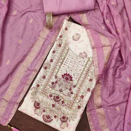 Maroosh Embellished Unstitched Dress Material-picture-12