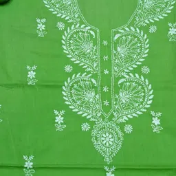 WINK&WISH Embroidered Pure Cotton Unstitched Dress Material image 3