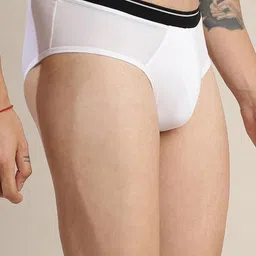 DISPENSER Men Pack Of 2 Mid-Rise Stretchable Basic Briefs RE-S1-BLUE-WHITE-M image 4