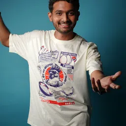 Ascend 47 Andaz Apna Apna: Teja's Poultry Farm Oversized T-Shirt-image-1