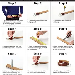 WROGN Men Striped Leather Formal Belt image 3