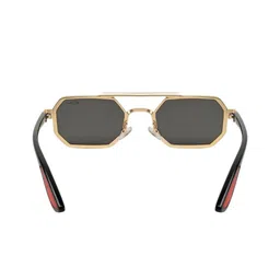 SPADEACES Unisex Aviator Sunglasses with UV Protected Lens HEXAGUN GOLD BLACK 5002 image 2