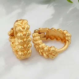 SHREE KRISHNA SHOPPING Unisex Gold-Plated Brass Earrings-picture-13