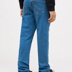 Jack & Jones Junior Boys Regular Fit Mid-Rise Stretchable Jeans image 4