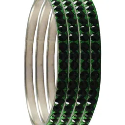 Vidhya Kangan Set Of 4 Stone-Studded Bangles image 2