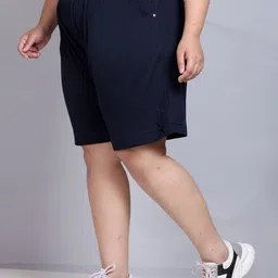 CUPID Women Cotton Plus Size Mid-Rise Lounge Shorts image 5