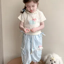 LULU & SKY Girls Printed Top with Trousers image 4