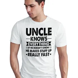 Seekbuylove Men Bio Finish Typography Printed Pure Cotton T-shirt-image-69