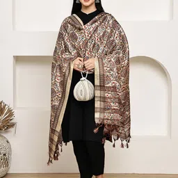 LOOM LEGACY Printed Dupatta with Zari-picture-23