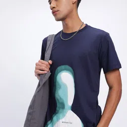glitchez Graphic Glimpse Printed Drop-Shoulder Sleeves T-shirt-picture-34