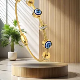 RKB Sales Women Cubic Zirconia Gold-Plated Cuff Bracelet-picture-24