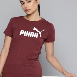 Puma Brand Logo Printed Pure Cotton T-shirt-image-29