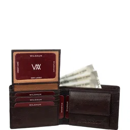 WILDAUK Men Textured Leather Two Fold Wallet image 3