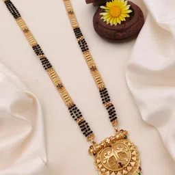 TKRB SALES Gold-Plated Artificial Beads Mangalsutra-picture-11