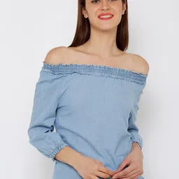 Kraus Jeans Women Off-Shoulder Bardot Top-image-34