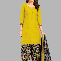 shree jeenmata collection Printed Pure Cotton Unstitched Dress Material-image-42
