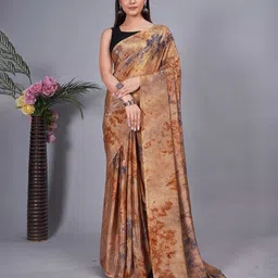KALINI Floral Printed Pure Chiffon Ready to Wear Saree-picture-33