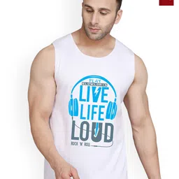 SLOWLORIS Pack Of 2  Gym Vests SL26 COMBO (LOUD WHITE) (CHS MAROON)-picture-29