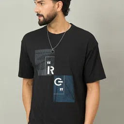 REPRISE Graphic Printed Round Neck T-shirt-image-0