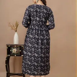 CLOTHYCORP Pure Cotton Feeding Kurti with Zipper image 2