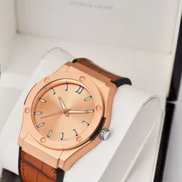 SWADESI STUFF Men Round Dial & Straps Analogue Watch SDS 163 ROSEGOLD 2035-image-18