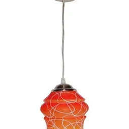1ST TIME Orange & Green Printed Bell Shaped Hanging Ceiling Lamp-picture-44