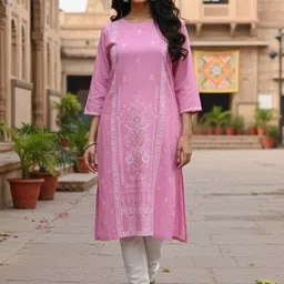 Anouk Rustic Ethnic Motifs Printed Kurti image 4