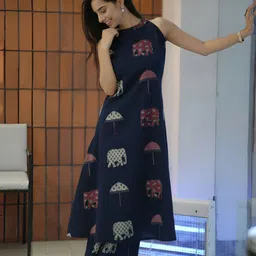 Aaghnya Women Ethnic Motifs Printed A-Line Kurta with Palazzos-image-72