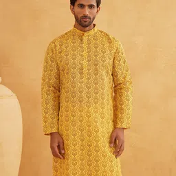 SOJANYA Men Ethnic Motifs Printed Kurta image 2