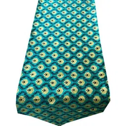 Pink Parrot Green & Black Ethnic-Motif Jacquard Silk Table Runner With Tassels-image-17