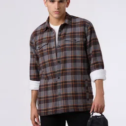 Pepe Jeans Tartan Checks Checked Spread Collar Shirt image 3