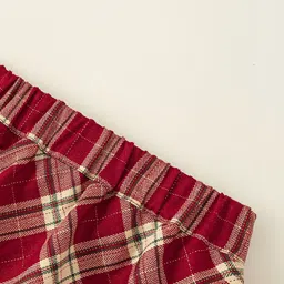 LULU & SKY Girls Checked Cotton Mini Skorts image 3