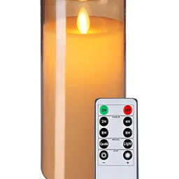 LTETTES Gold-Toned Pillar Candle-image-12