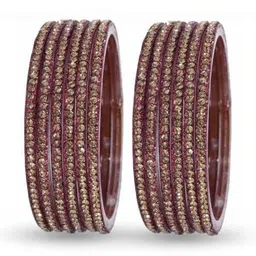 Adiba Fashion Factory Set Of 12 Beads-Studded Bangles image 3