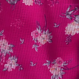 The Magic Wand Girls Floral Printed Regular Kurta with Sharara & With Dupatta image 5