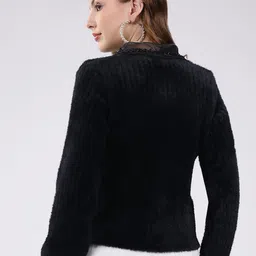 Monte Carlo Women Ribbed Woollen with Embellished Detail image 4
