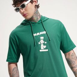 HIGHLANDER Graphic Printed Drop-Shoulder Sleeves Relaxed Fit Hooded T-shirt-picture-33