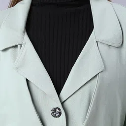 Autumn Hues Women Water Resistant Longline Open Front Jacket image 2