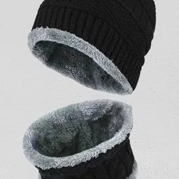 FLEXCYCAP Men Woollen Beanie with Neck Cover image 4