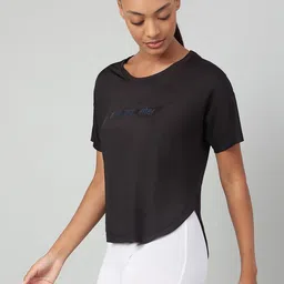 MKH Women Typography Printed Dri-FIT T-shirt image 2