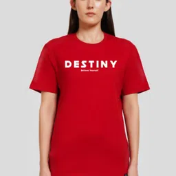 Underrated Club Women Typography Printed Extended Sleeves Bio Finish T-shirt image 1