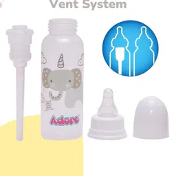 Adore CONTANGO Kids - Unisex White Baby Feeding Bottle- 250ml image 3