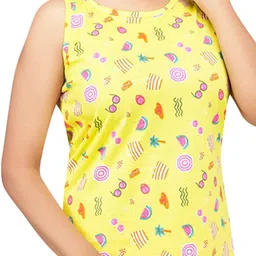 SELINI Pack Of 2 Printed Round Neck Sleeveless Nightdress image 4